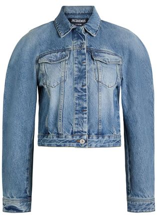 Jacquemus Le Ovalo De-nîmes Panelled Denim Jacket - 40 (UK12 / M)