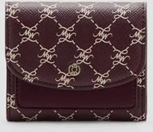 Mango Portafoglio medio falda stampa logo bordeaux - Donna - Taglia unica - MANGO