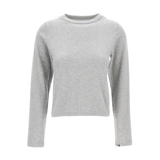 Extreme Cashmere Truien & Vesten, Dames, Grijs, ONE Size, Rondgebreide trui