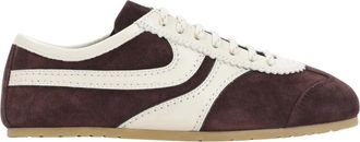 Dries Van Noten Schoenen, Dames, Bruin, 40 EU, Leer, Retro Lage Sneakers