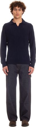 Drumohr Open Collar Lambswool Polo