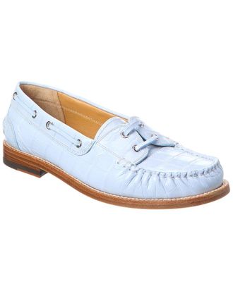 Bally Rimion Croc-Embossed Leather Loafer