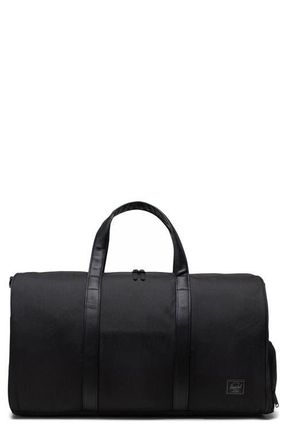 Herschel Novel Recycled Nylon Duffle Bag in Black Tonal at Nordstrom
