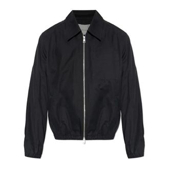 Ami Bomber Jackets, male, Black, Size: S De Coeur Zipped Jacket