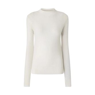 Pinko Muggito Sweater - Dames - Coltruien - Wit - M - Wol - Truien & Vesten