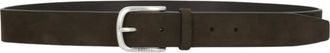 Orciani Su&egrave;de leren riem - Heren - Accessoires - Bruin - Maat: 90 CM Su&egrave;de