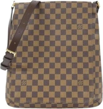 Louis Vuitton Pre-owned Cross Body Bags, female, Brown, Size: ONE SIZE Pre-owned Damier Musette Shoulder Bag