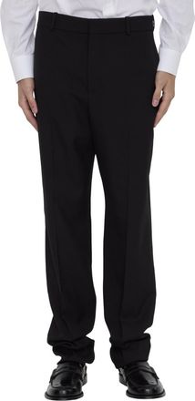 Saint Laurent Black Flat Front Trousers