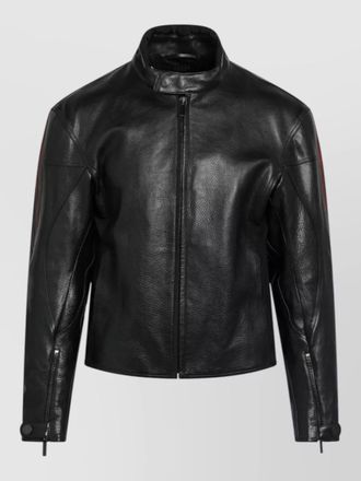 Gucci leather regular-fit biker jacket