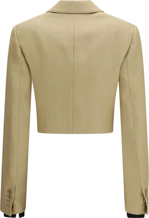 Max Mara Womens Buono Linen Jacket Sabbia