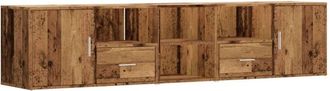 vidaXL Corner Cabinet Old Wood 200x40x45 cm Engineered Wood vidaXL