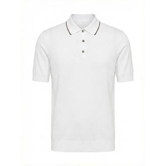 PESERICO Peserico, Polo Shirts, male, White, Size: 2XL Maglia