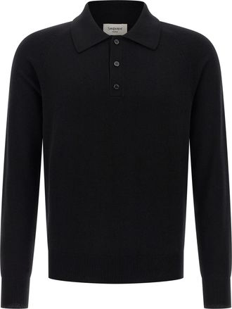 Saint Laurent Wool Polo Shirt