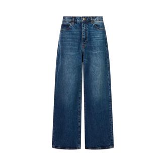 Frame Denim THE BOW - female - Frame - Wide Jeans - Blue - W27 - Jeans