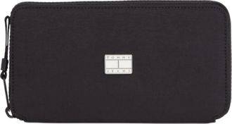 Tommy Hilfiger Wallet Hype Conscious Large - Dames - Portefeuilles - Zwart - ONE Size - Nylon - Accessoires