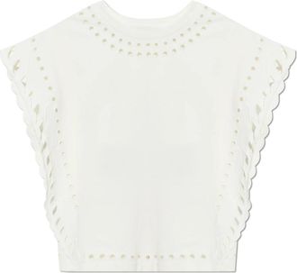 Isabel Marant Odyle Top - Dames - Blouses - Beige - XS - Katoen - Overhemden