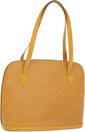 Louis Vuitton Pre-owned Shoulder Bags, female, Yellow, Size: ONE SIZE Pre-owned Epi Shoulder Bag
