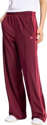 adidas Originals Loose Full Length Track Pants in Maroon/power Pink at Nordstrom, Size Xx-Small