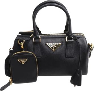 Prada Pre-owned Vintage Pouch Schoudertas - Dames - Vintage Handtas - Zwart - ONE Size - Leer - Vintage