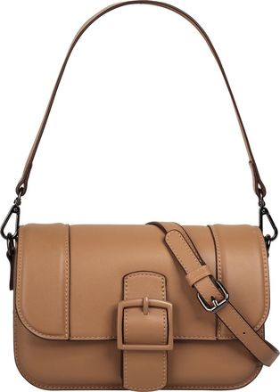 Bugatti Umh&auml;ngetasche BUGATTI ZITA, Damen, Gr. B/H/T: 22cm x 14cm x 8cm onesize, braun (cognac), Kunstfaser, clean, Taschen Umh&auml;ngetasche