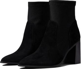 Farylrobin Womens FARYL by Farylrobin Carrie Boots Black Suede Block Heel Bootie ZAP2071