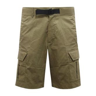 Afterlabel Casual Shorts, male, Green, Size: S Bermuda Cargo Mosca Shorts