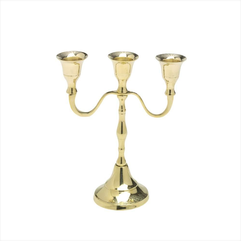 NKlaus 12x Kerzenhalter Messing – Goldene Kerzenständer Für Dünne Altarkerzen Bis 0,9 Cm, Perfekt Für Hochzeiten