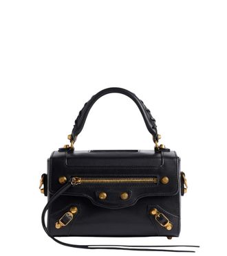Balenciaga Black Le City Sleek Box Mini Satchel