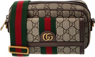 Gucci Ophidia Mini Gg Supreme Canvas & Leather Messenger Bag