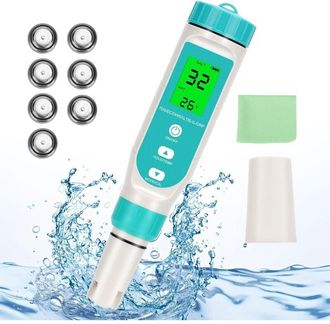 OEM Medidor 7 En 1: Ph, Tds, Ce, Salinidad, Oro, Temperatura - Alta Precisi&oacute;n Para Agua Potable, Piscinas Y Acuarios