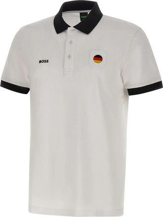 HUGO BOSS Paddy Polo Shirt - Heren - Polos - Wit - 2XL - Katoen - Tops