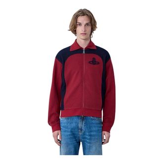 Vivienne Westwood Zip-throughs, male, Red, Size: XL Alien Track Jacket