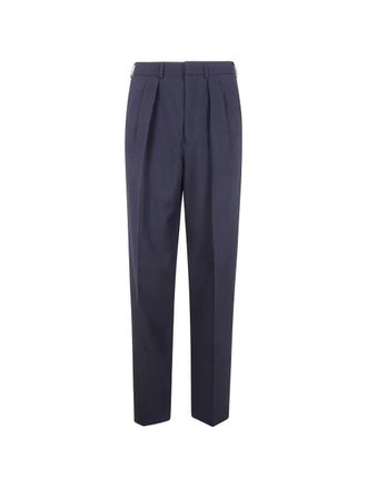 Tom Ford Wool Cashmere Silk Reps Double Pleat Pants
