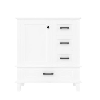 Urban Meuble Columna de ba&ntilde;o 160cm, Puerta de cristal y 2 cajones, Blanco