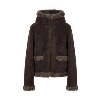 Moncler Leuctre Short Down Jacket - Jackets - Mujer - Marr&oacute;n - XS