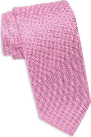 Ted Baker Weller Micro Square Silk Blend Tie in Light Pink at Nordstrom Rack