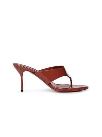 PARIS TEXAS Patent Leather Flip-Flop Mule