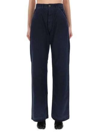 Maison Margiela Blue Relaxed High Rise Jeans