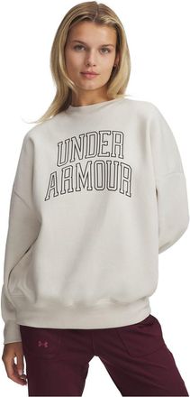 Under Armour Dames/Dames Rival Fleece Relaxed Fit Sweatshirt (Wit)