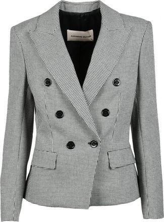 Alexandre Vauthier Jas - Dames - Blazers - Grijs - XL - Wol - Jassen