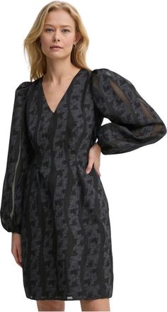 Sams&oslash;e & Sams&oslash;e Saanai Jurk - Dames - Korte kleedjes - Blauw - M - Polyester - Kleedjes