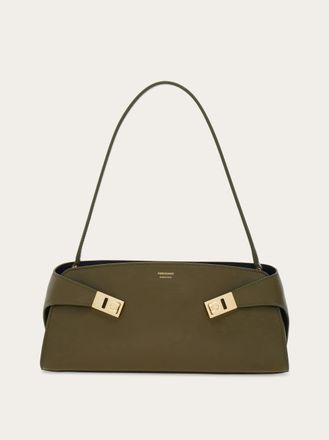 Ferragamo Women East-West Hug shoulder bag Green