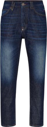 Philipp Plein Denim Broek Carrot Fit Iconic - Heren - Loose Fit Jeans - Blauw - W27 - Denim - Jeans
