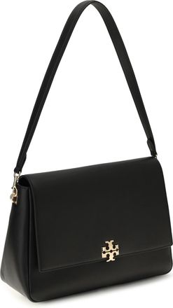 Tory Burch Womens Charlie Shoulder Bag Black Calf Leather Bos Taurus