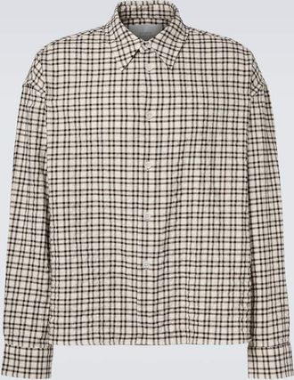 STUDIO NICHOLSON Nostra checked cotton shirt
