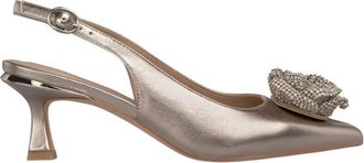 Alma En Pena Bloem mini instap schoen - Dames - Pumps - Geel - 36 EU - Schoenen