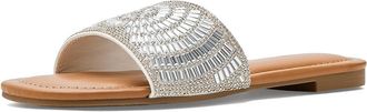 Journee Collection Maria Womens Sandals Silver : 6.5 M, Faux Leather