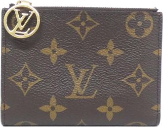 Louis Vuitton Monogram Marron Orange Coated Canvas Wallet (Bi-Fold) (Pre-Owned)