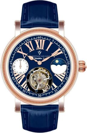 Christian Van Sant Tourbillon X Limited Edition Blue Dial Mens Watch CV1001