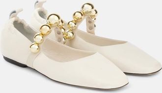 Souliers Martinez Flamenca leather Mary Jane flats